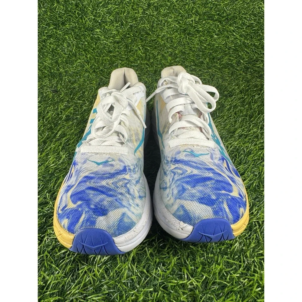 Hoka One One Rocket X Men's Running Shoes White Blue Size 10 1113532-TGT